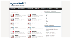 Desktop Screenshot of aciliminedir.com